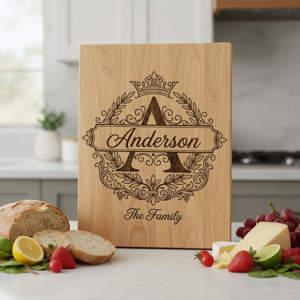 Family Name Monogram, Alphabet Bundle for Custom Laser Engraved Boards