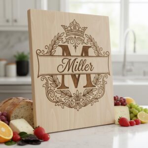 Family Name Monogram, Alphabet Bundle for Custom Laser Engraved Boards
