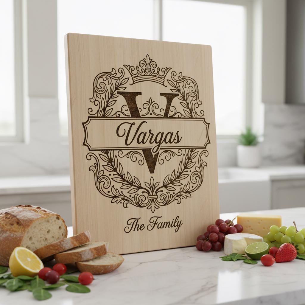 Family Name Monogram, Alphabet Bundle for Custom Laser Engraved Boards