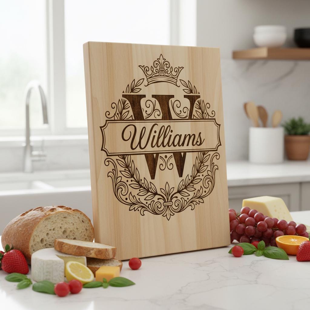 Family Name Monogram, Alphabet Bundle for Custom Laser Engraved Boards