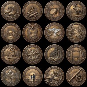 Fish Portrait Depth Map for Laser Coin Engraving, 3D Bronze Relief Art