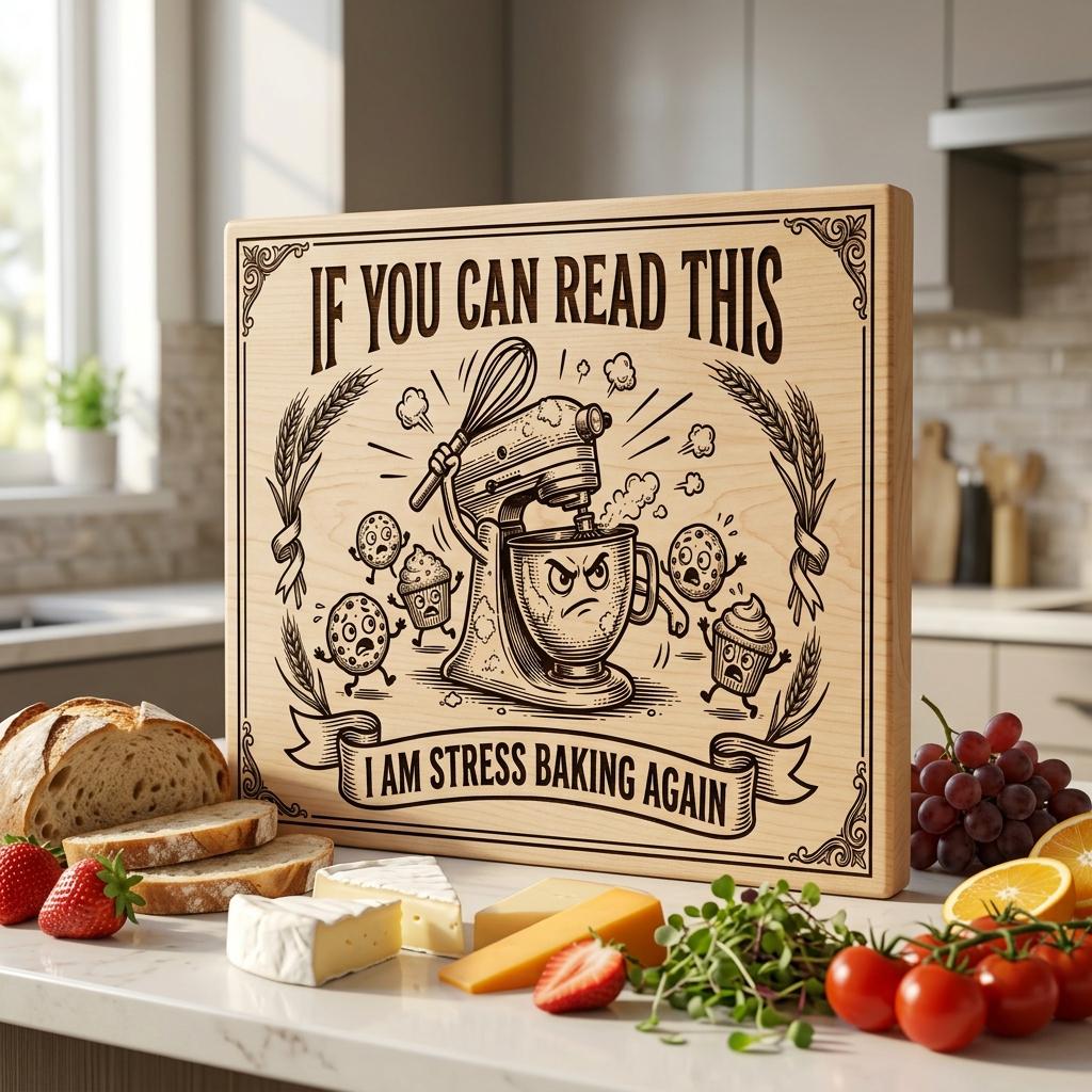 Funny kitchen board engraving designs, sarcastic farmhouse Glowforge files