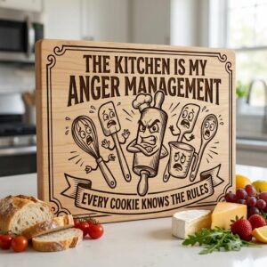 Funny kitchen board engraving designs, sarcastic farmhouse Glowforge files