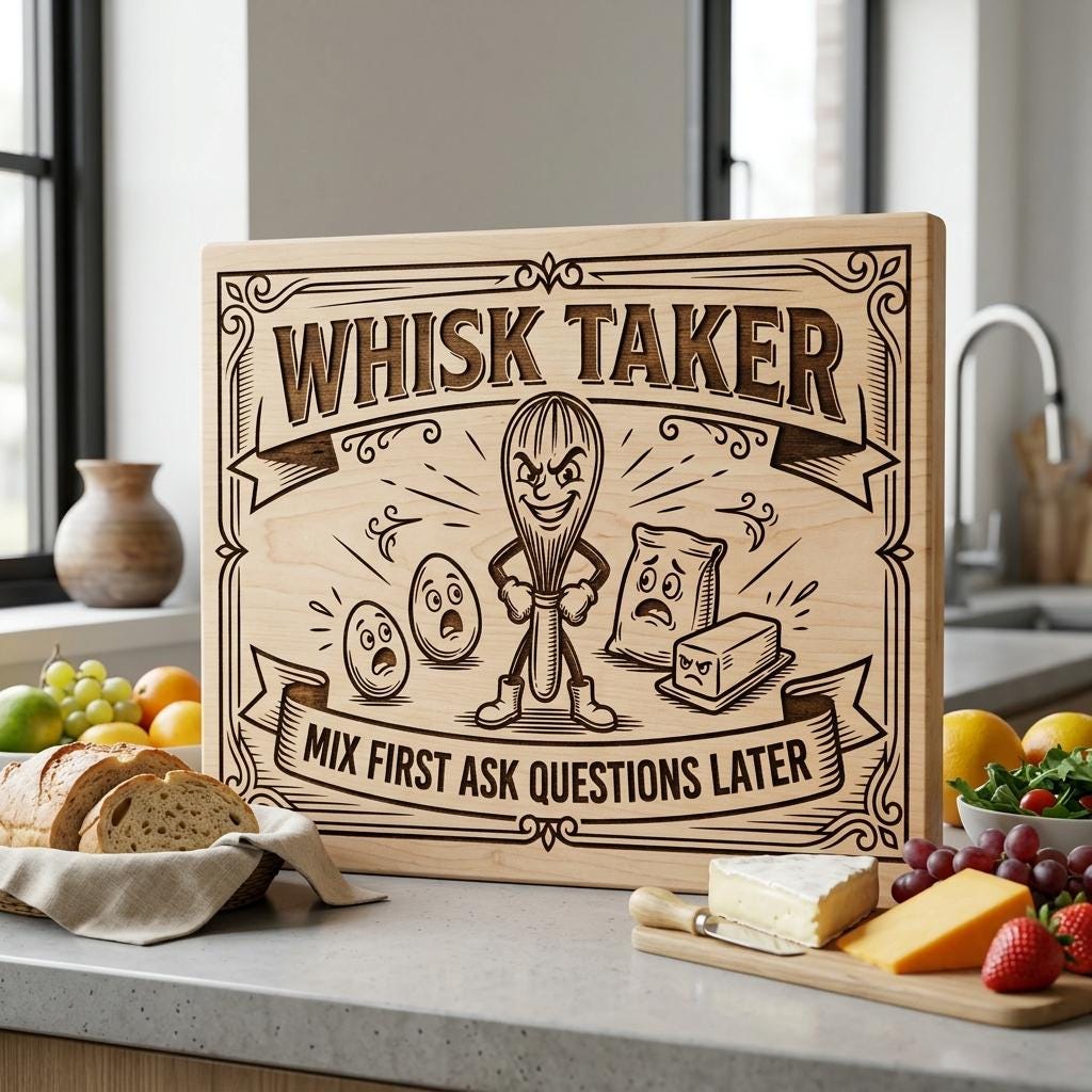 Funny kitchen board engraving designs, sarcastic farmhouse Glowforge files