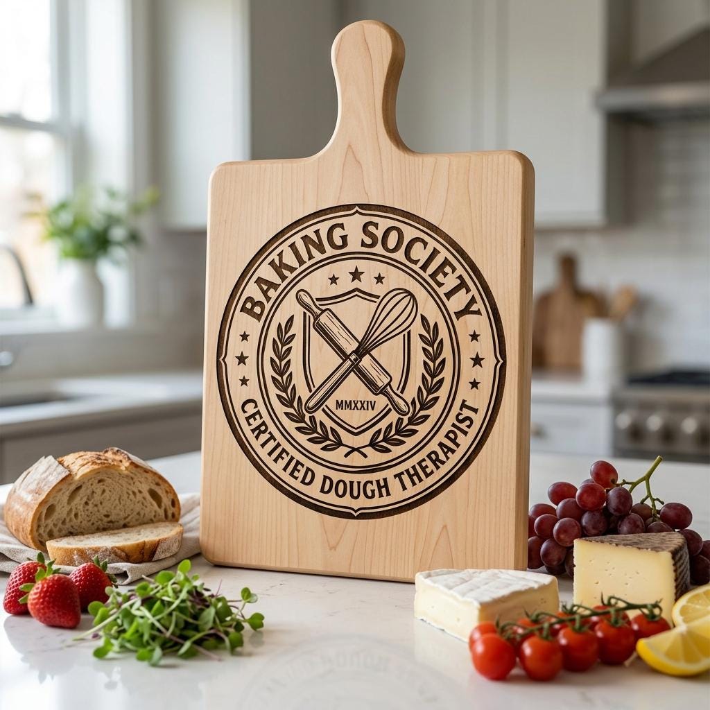 Funny Kitchen Sayings, Vintage Baking Designs for Charcuterie Board Engraving