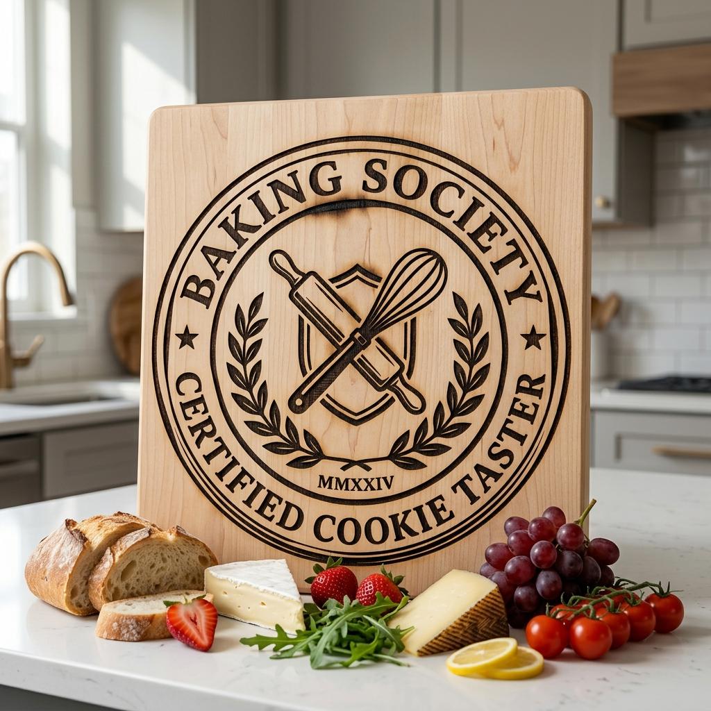 Funny Kitchen Sayings, Vintage Baking Designs for Charcuterie Board Engraving