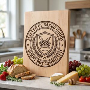 Funny Kitchen Sayings, Vintage Baking Designs for Charcuterie Board Engraving