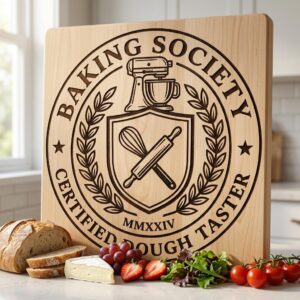 Funny Kitchen Sayings, Vintage Baking Designs for Charcuterie Board Engraving