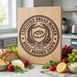 Funny Kitchen Sayings, Vintage Baking Designs for Charcuterie Board Engraving