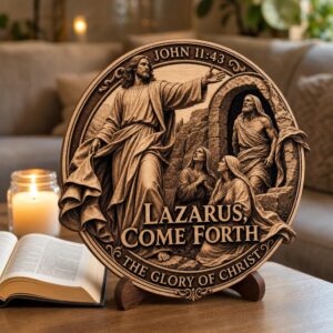 Jesus 3D Illusion Laser Engraving File, Christian PNG Wood Design Bundle
