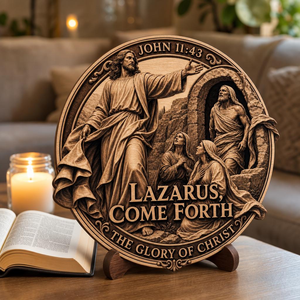 Jesus 3D Illusion Laser Engraving File, Christian PNG Wood Design Bundle
