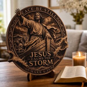 Jesus 3D Illusion Laser Engraving File, Christian PNG Wood Design Bundle