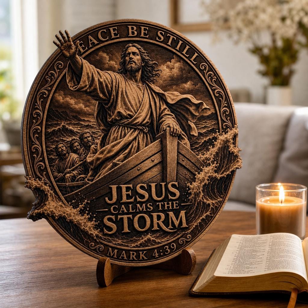 Jesus 3D Illusion Laser Engraving File, Christian PNG Wood Design Bundle