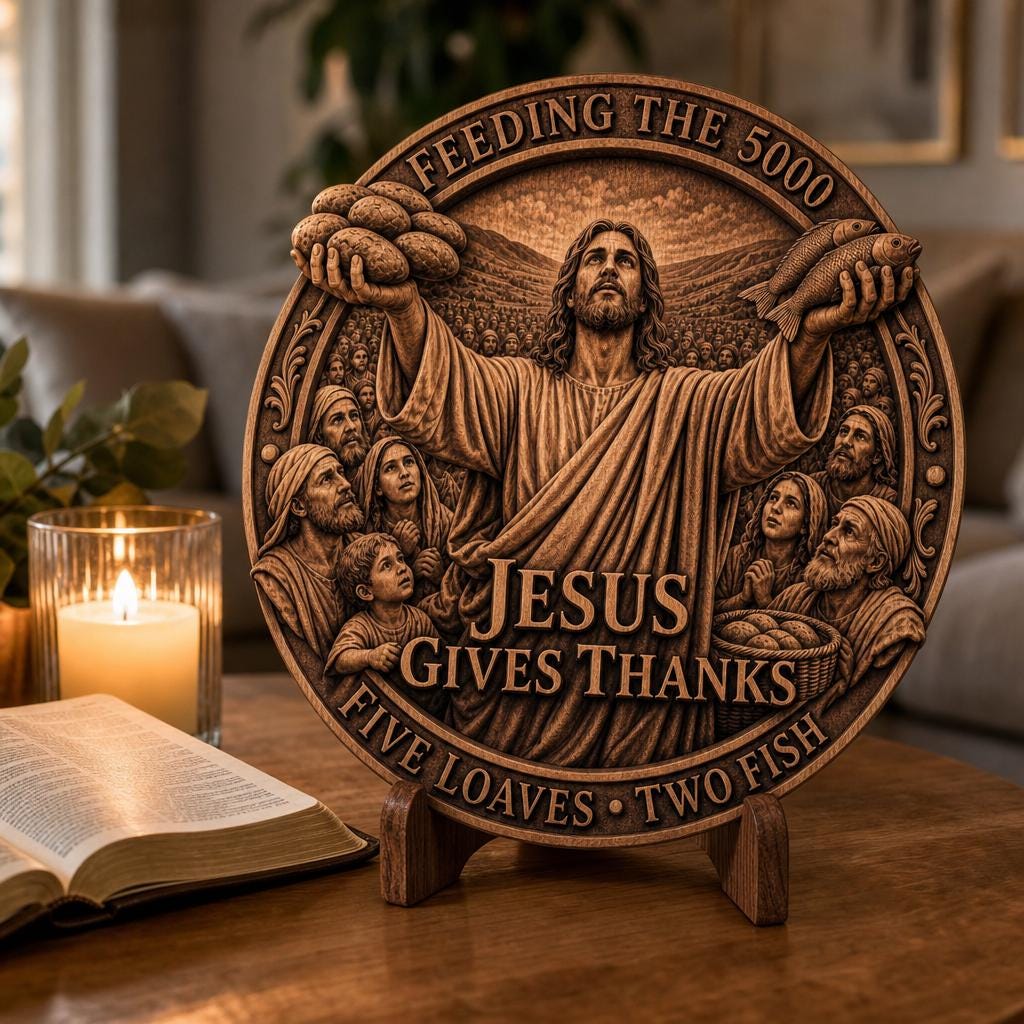 Jesus 3D Illusion Laser Engraving File, Christian PNG Wood Design Bundle