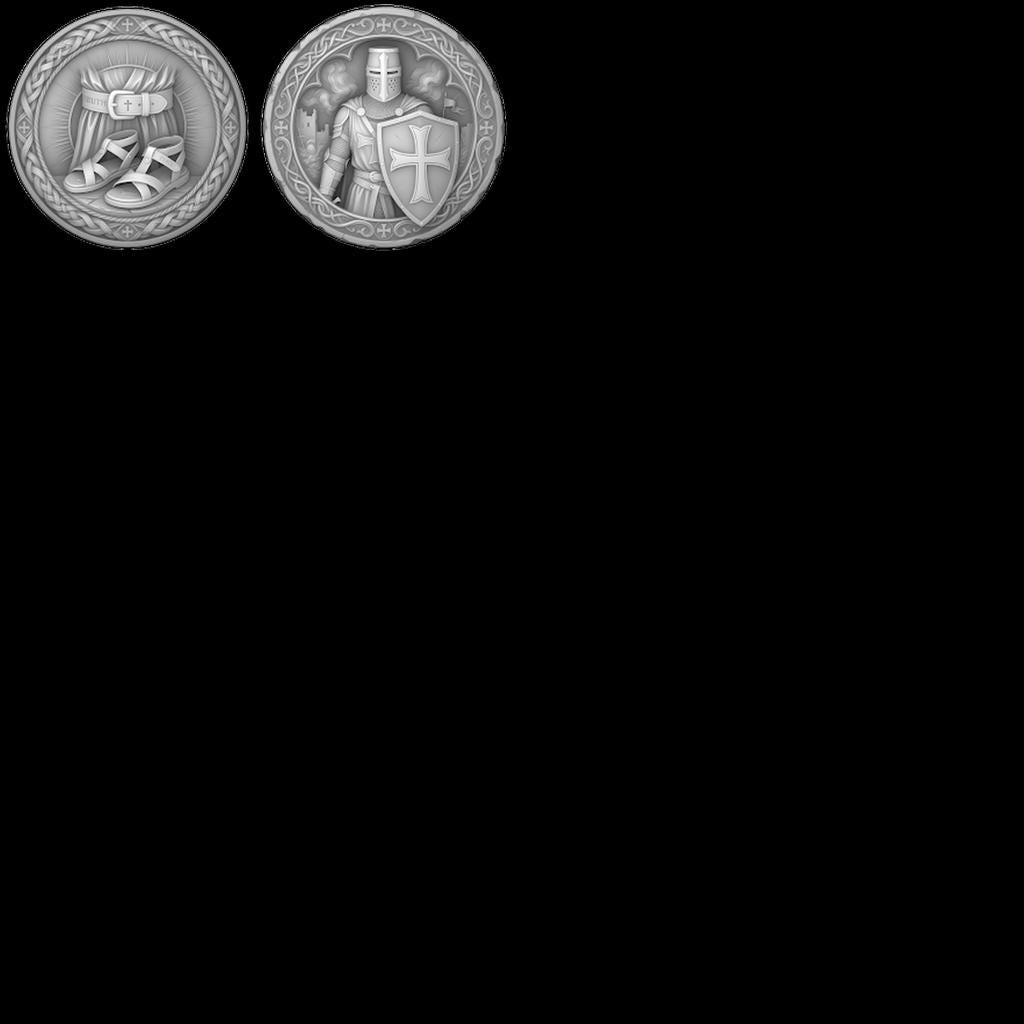 Jesus Relief PNG for Coin Engraving, Christian Medallion Depth Map Pattern