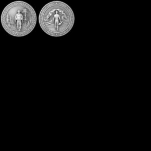 Military Challenge Coin Laser File, Deep Relief Veteran Tribute Medal Map