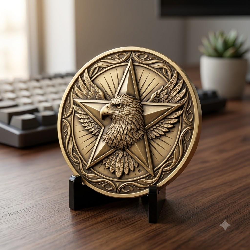 Military Coin Depth Maps, 49 High Detail Relief Files for Laser Engraving