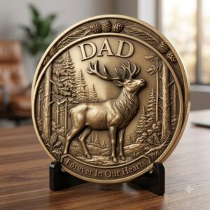 Mom and Dad Memorial Coin Engraving File, Family Heritage Laser Depth Map PNG