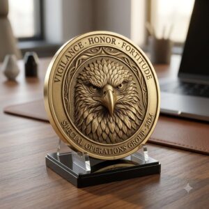 Patriotic Eagle 3D Depth Map, Laser Engraving File for High Relief Coins