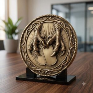 Patriotic Eagle Depth Map, High Relief Laser Coin Engraving PNG Bundle