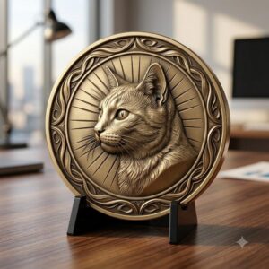 Pet Memorial Coin Laser Depth Map, High Relief Celtic Medallion File