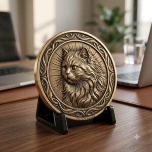 Pet Memorial Coin Laser Depth Map, High Relief Celtic Medallion File
