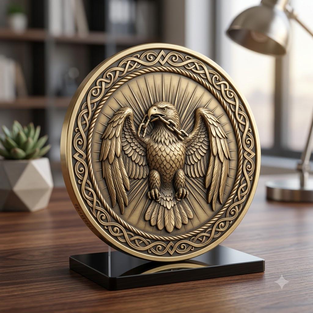 Predator Challenge Coin Laser Relief Bundle, Wild Animal Engraving Depth Map