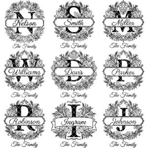 Rustic Harvest Monogram for Laser Engraving, Custom Family Name Board