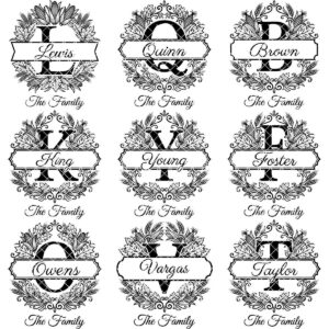 Rustic Harvest Monogram for Laser Engraving, Custom Family Name Board