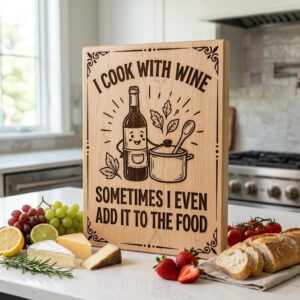Sassy Farmhouse Kitchen Quotes, Rustic Engraving for Charcuterie Boards