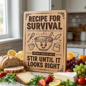 Sassy Farmhouse Kitchen Quotes, Rustic Engraving for Charcuterie Boards
