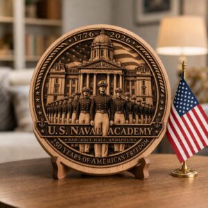 USA 250 Laser Engraving, 3D Military Memorial Wood Sign Plaque Template