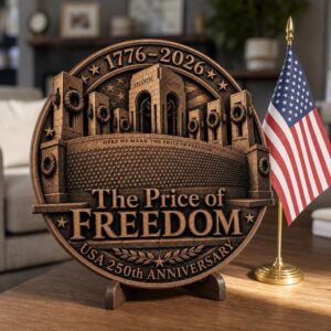 USA 250 Laser Engraving, 3D Military Memorial Wood Sign Plaque Template
