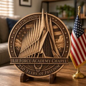 USA 250 Laser Engraving, 3D Military Memorial Wood Sign Plaque Template