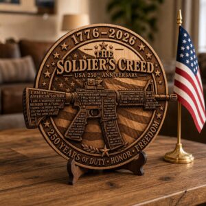 USA 250 Laser Engraving, 3D Patriotic Military Wood Sign Glowforge Art
