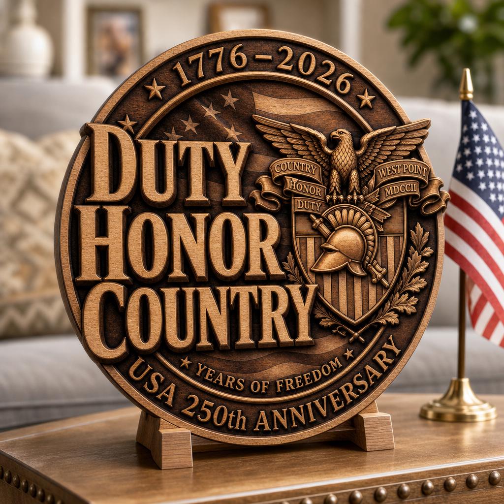USA 250 Laser Engraving, 3D Patriotic Military Wood Sign Glowforge Art