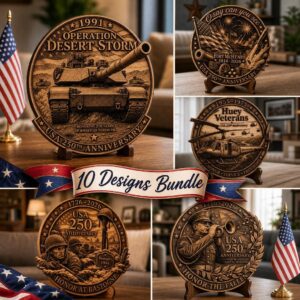 USA 250th Anniversary Laser Engraving Design, 3D Patriotic Wooden Sign PNG