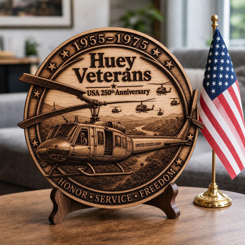 USA 250th Anniversary Laser Engraving Design, 3D Patriotic Wooden Sign PNG