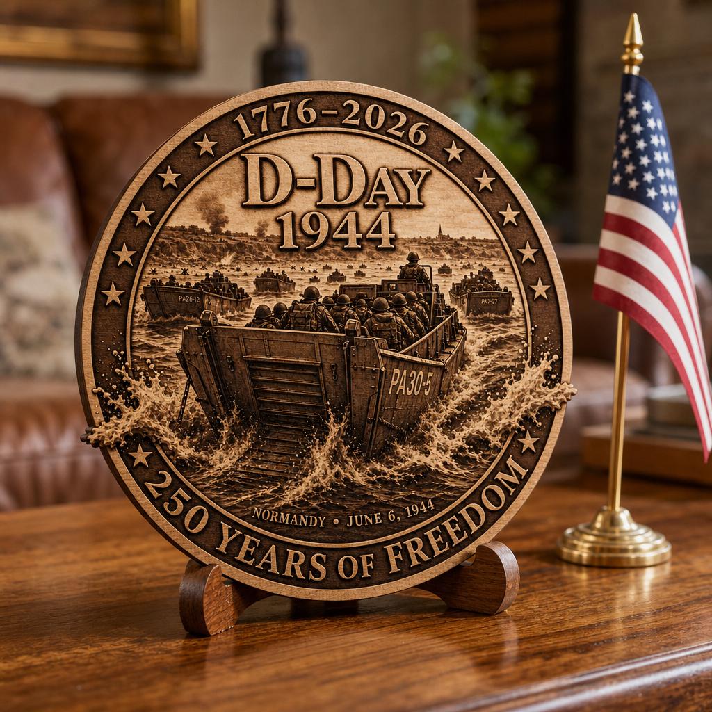 USA 250th Anniversary Laser Engraving Design, 3D Patriotic Wooden Sign PNG