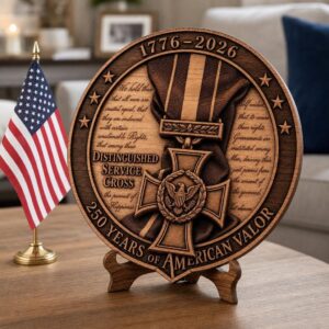 USA 250th Laser Engraving File, 3D Illusion Military Medal PNG for Wood Signs