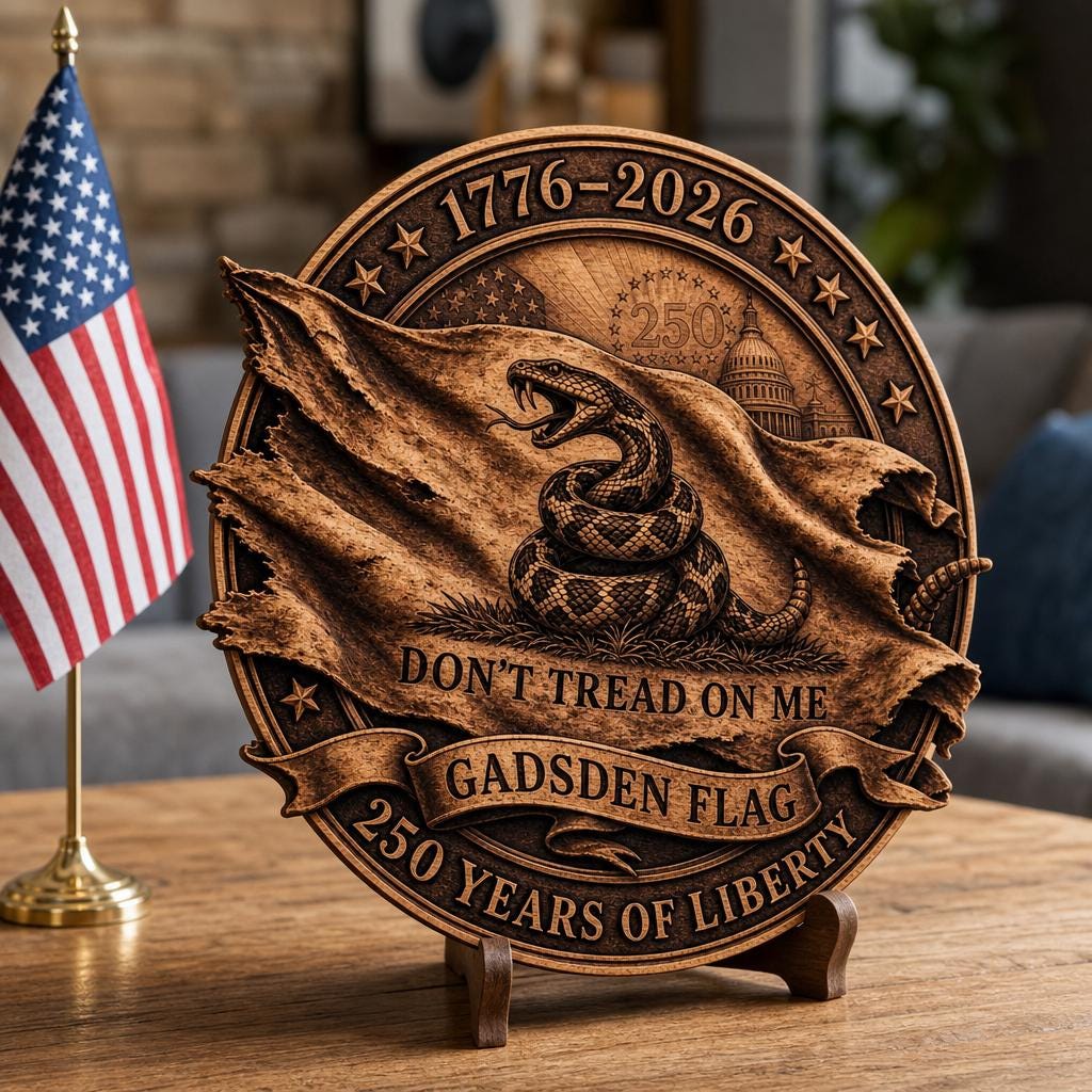 USA 250th Laser Engraving File, 3D Illusion Patriotic Flag PNG for CNC Wood Sign