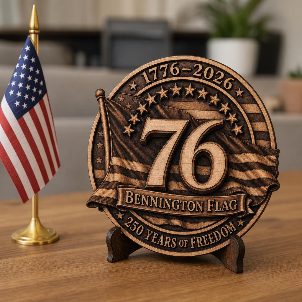 USA 250th Laser Engraving File, 3D Illusion Patriotic Flag PNG for CNC Wood Sign