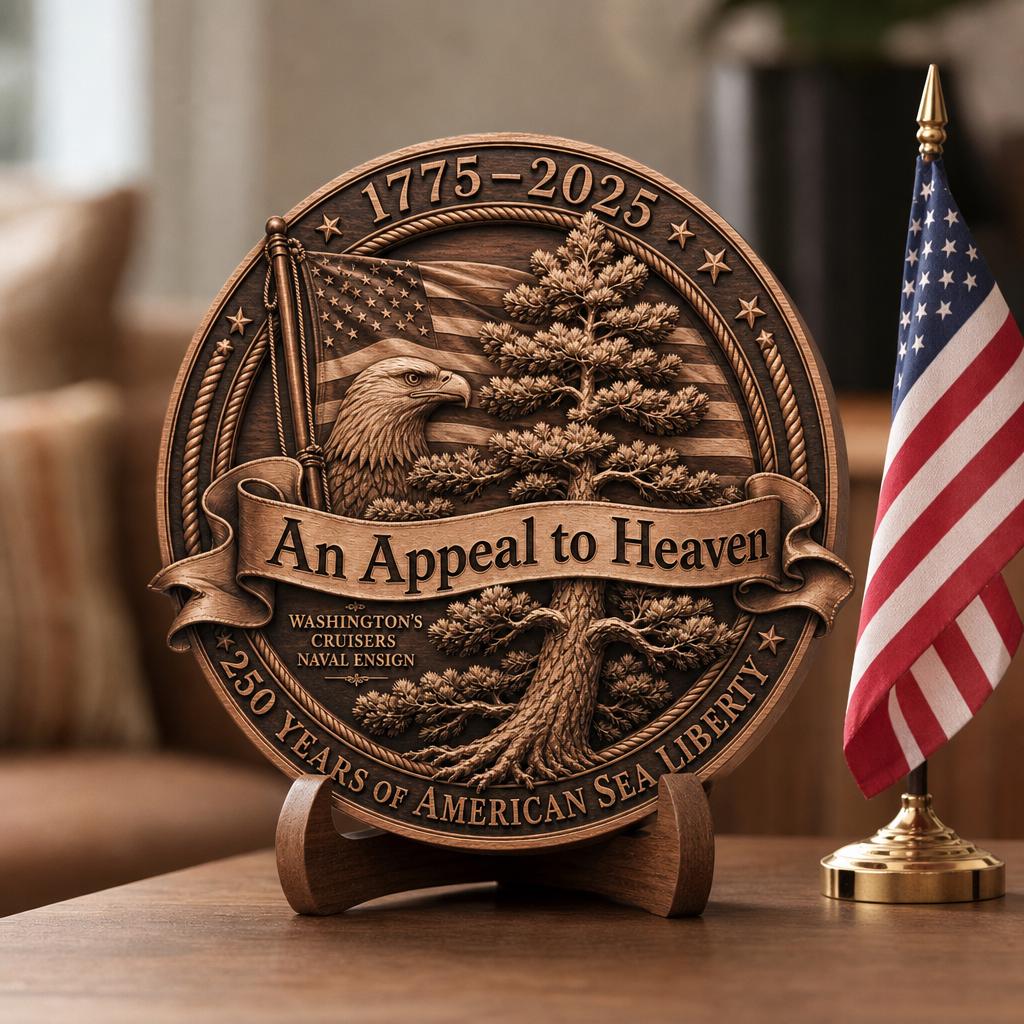 USA 250th Laser Engraving File, 3D Illusion Patriotic Flag PNG for CNC Wood Sign