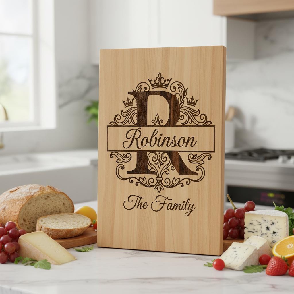 Victorian Monogram Alphabet, Custom Family Surname Engraving Designs