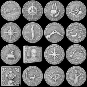 Wildlife Animal Coin Engraving Depth Maps, High Relief Laser Design Bundle
