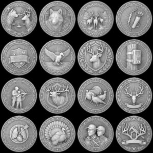 Wildlife Animal Coin Engraving Depth Maps, High Relief Laser Design Bundle