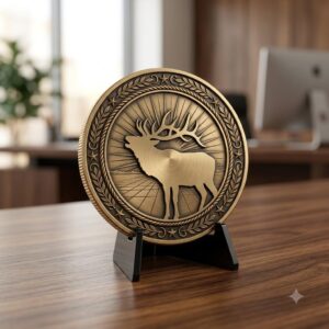 Wildlife Animal Coin Engraving Depth Maps, High Relief Laser Design Bundle
