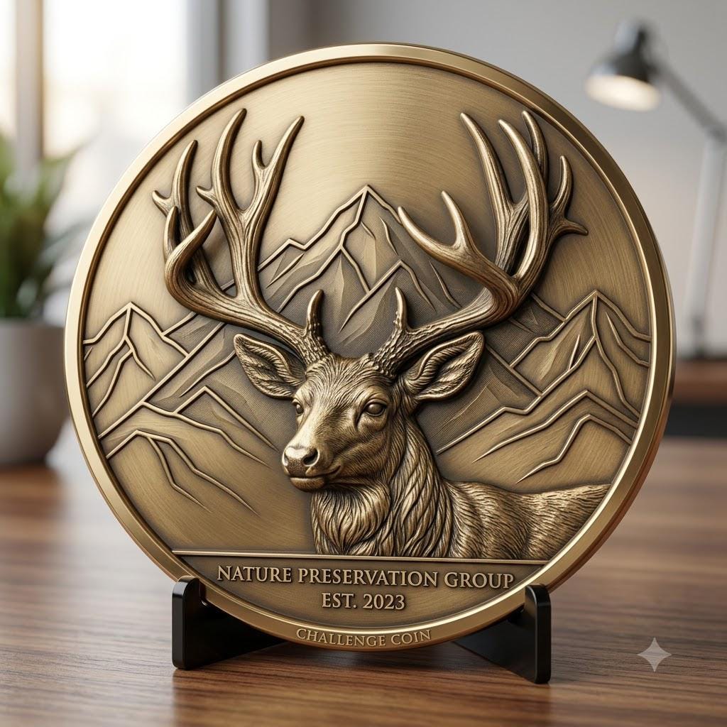 Wildlife Animal Coin Engraving Depth Maps, High Relief Laser Design Bundle