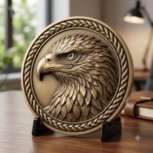 Wildlife Coin Depth Map for Laser Engraving, High Relief Bird PNG Bundle