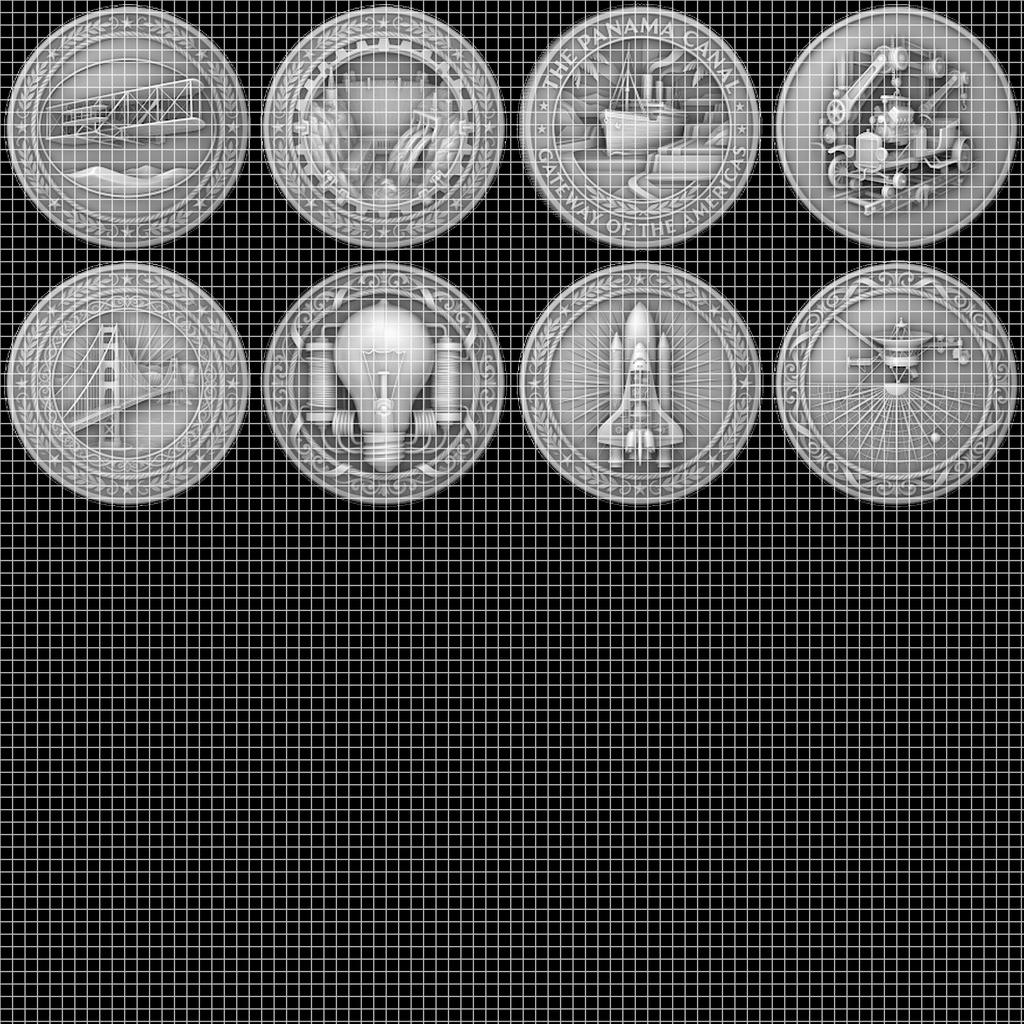 1776 Anniversary Challenge Coin Depth Map, Relief Engraving File, Vintage Crest